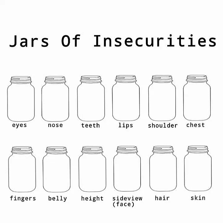 Frascos de inseguranças