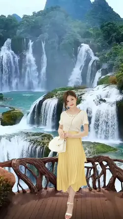 Ghép Thác Nước Đẹp