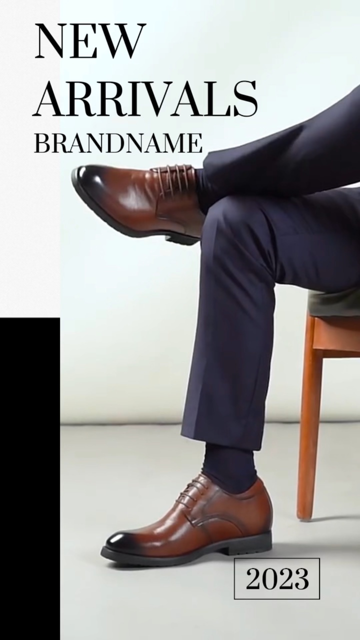 Présentoir de chaussures en cuir pour hommes