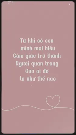 Từ khi có con mới ..