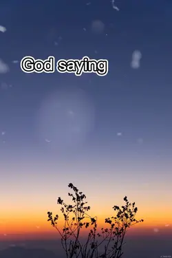 God saying