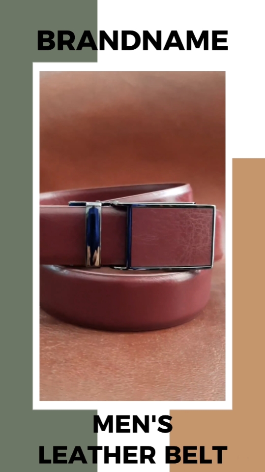 Men's Leather Belt Display 