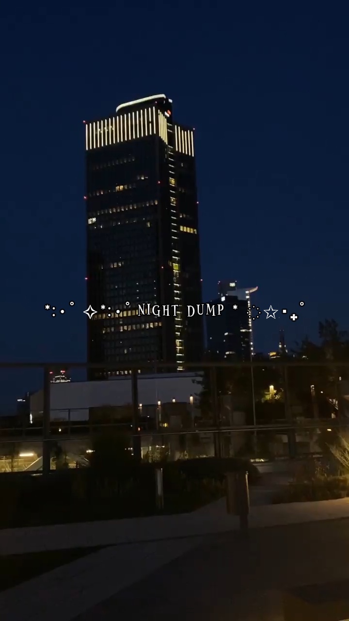 décharge de nuit