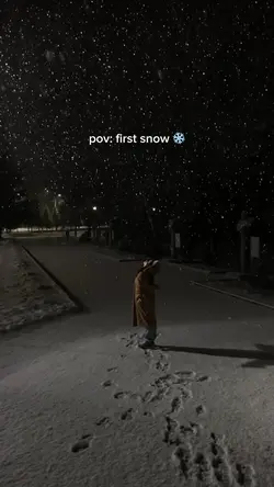 pov:first snow❄️