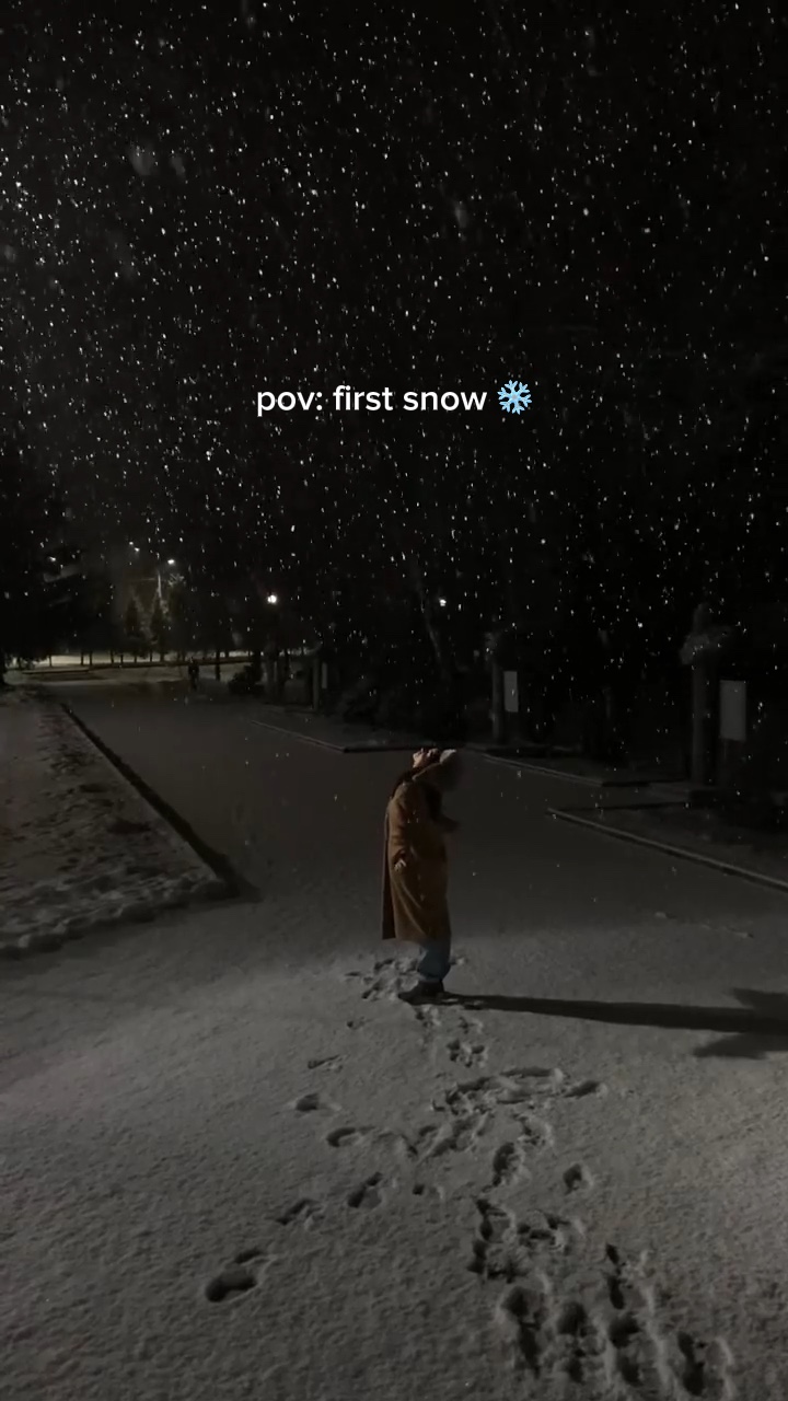 pov:first snow❄️