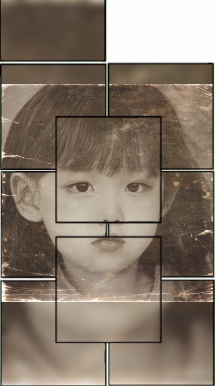 Babygesicht altes Foto 