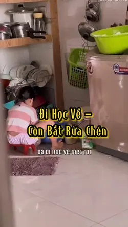 Đi học về đã mệt