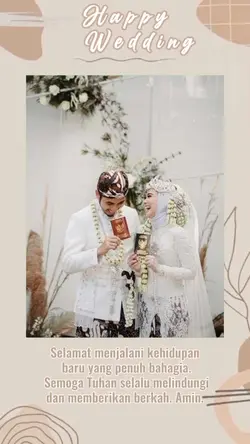 happy wedding/ nikah