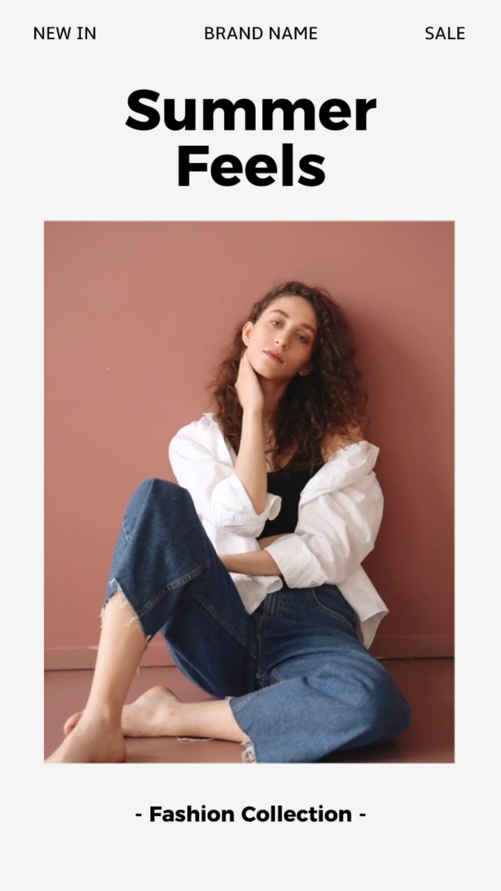 Modèle de magazine de mode moderne