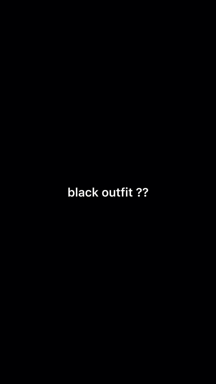 Schwarzes Outfit