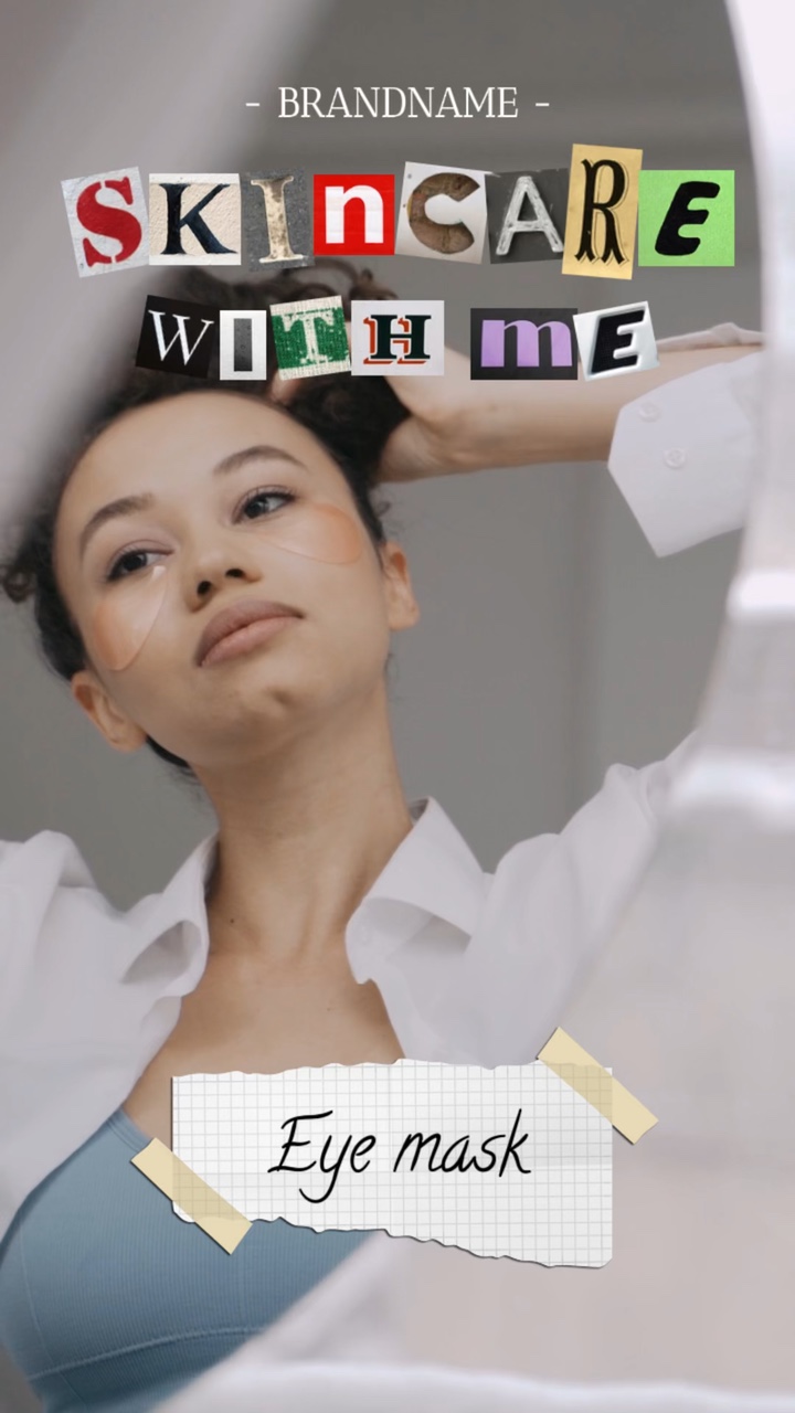 Exhibición de productos para el cuidado de la piel