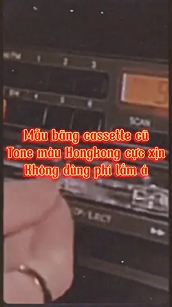 Mẫu băng cassette cũ