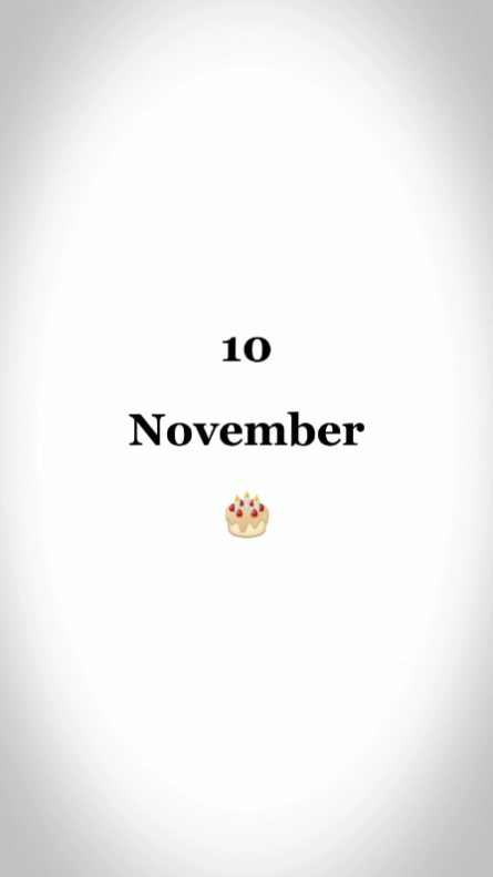 Selamat ulang tahun, 10 NOVEMBER