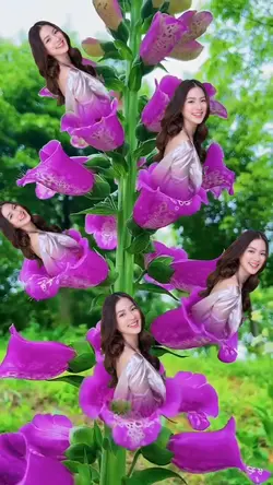 Xóa Phông Ghép Hoa