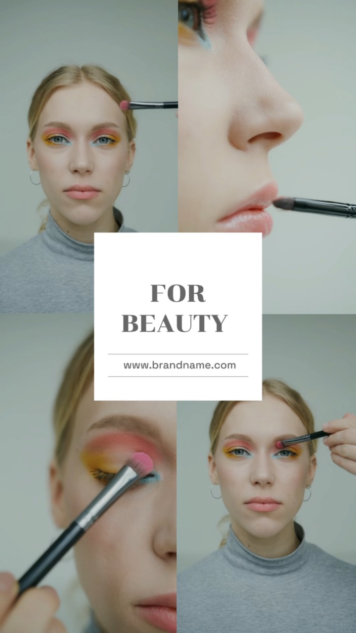 Modèle à la mode pour la promotion des produits de beauté