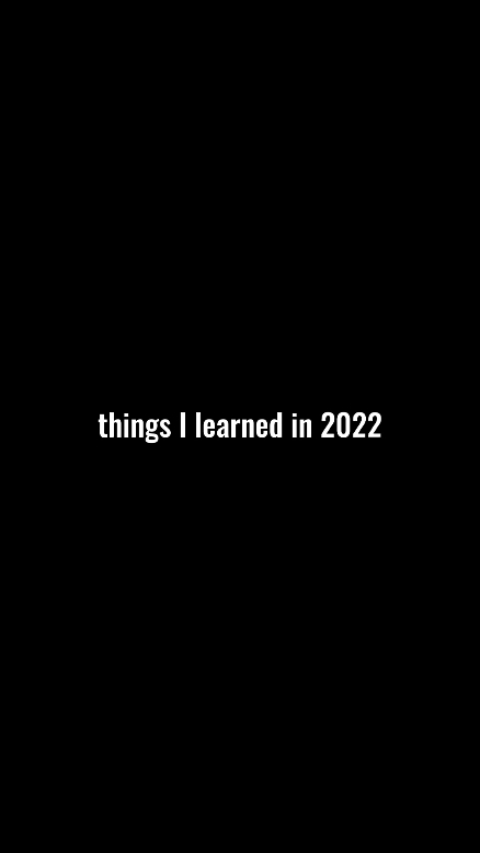 2022 'de öğrendim 