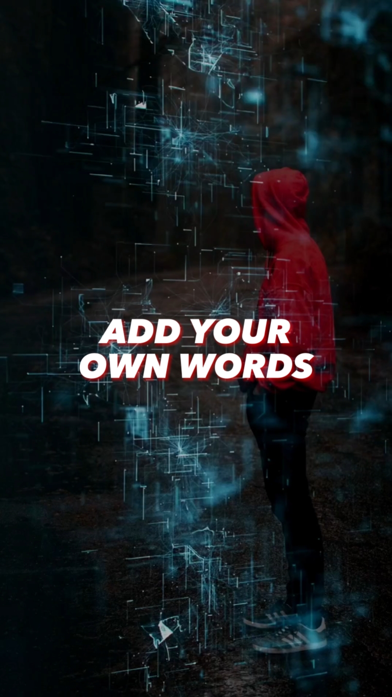 Add your own words