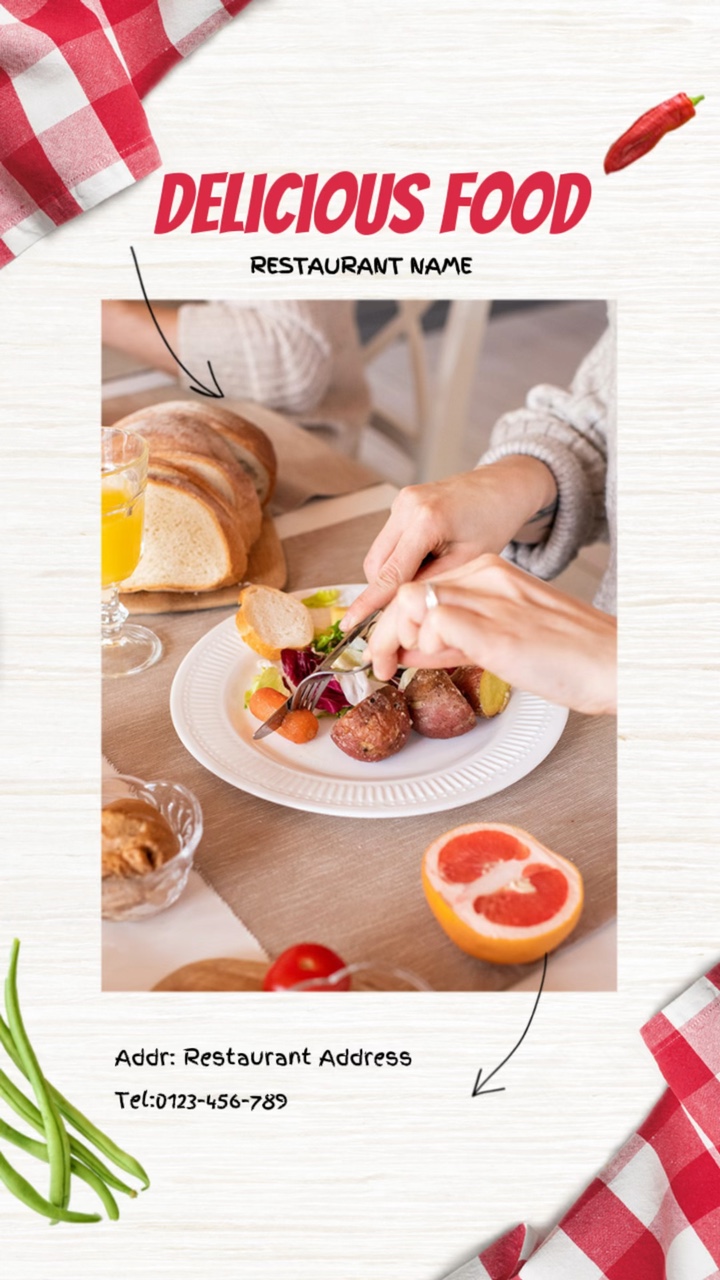 Affichage de repas de cuisine de restaurant
