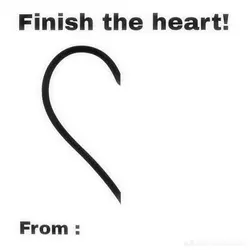 Finish the heart 