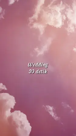 Wedding 30 detik