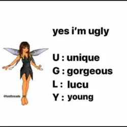 yes i'm ugly