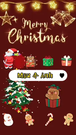 Mẫu Noel 4 Ảnh