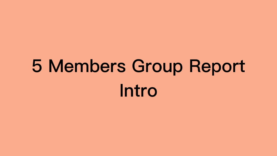 5 Members Intro