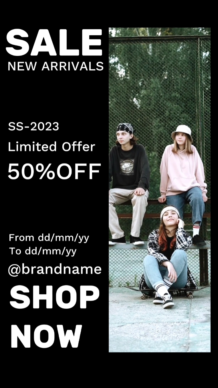 Promo de vente en noir