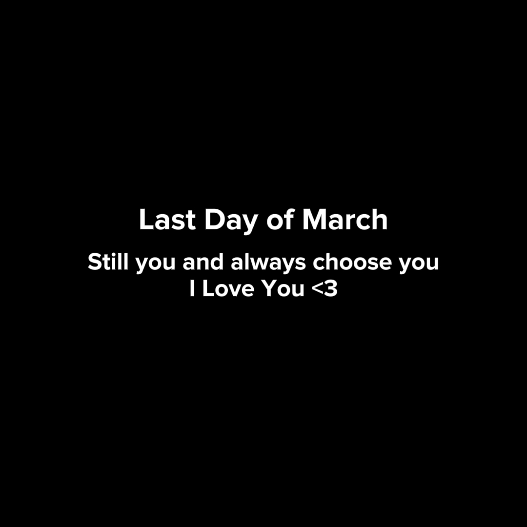 HARI TERAKHIR MARET