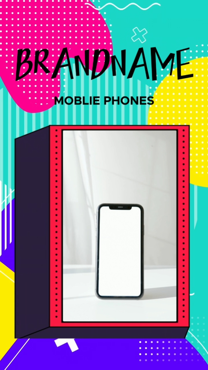 Exibição do telefone móvel Memphis