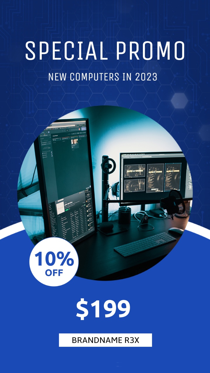 Promoción de recién llegados de computadoras