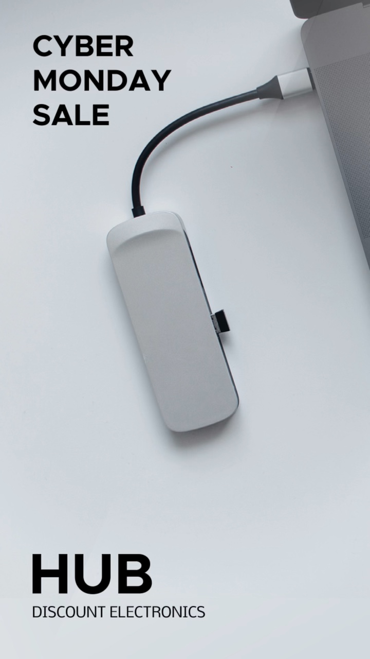 Venta minimalista del lunes cibernético