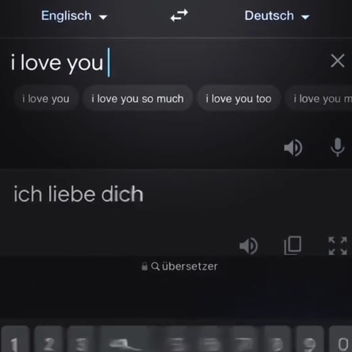 ICH LIEBE DICH IN 