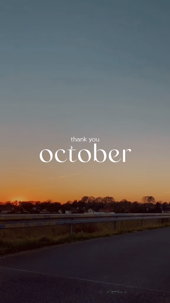 thankyou, October 