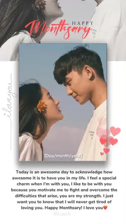 Monthsary Template 