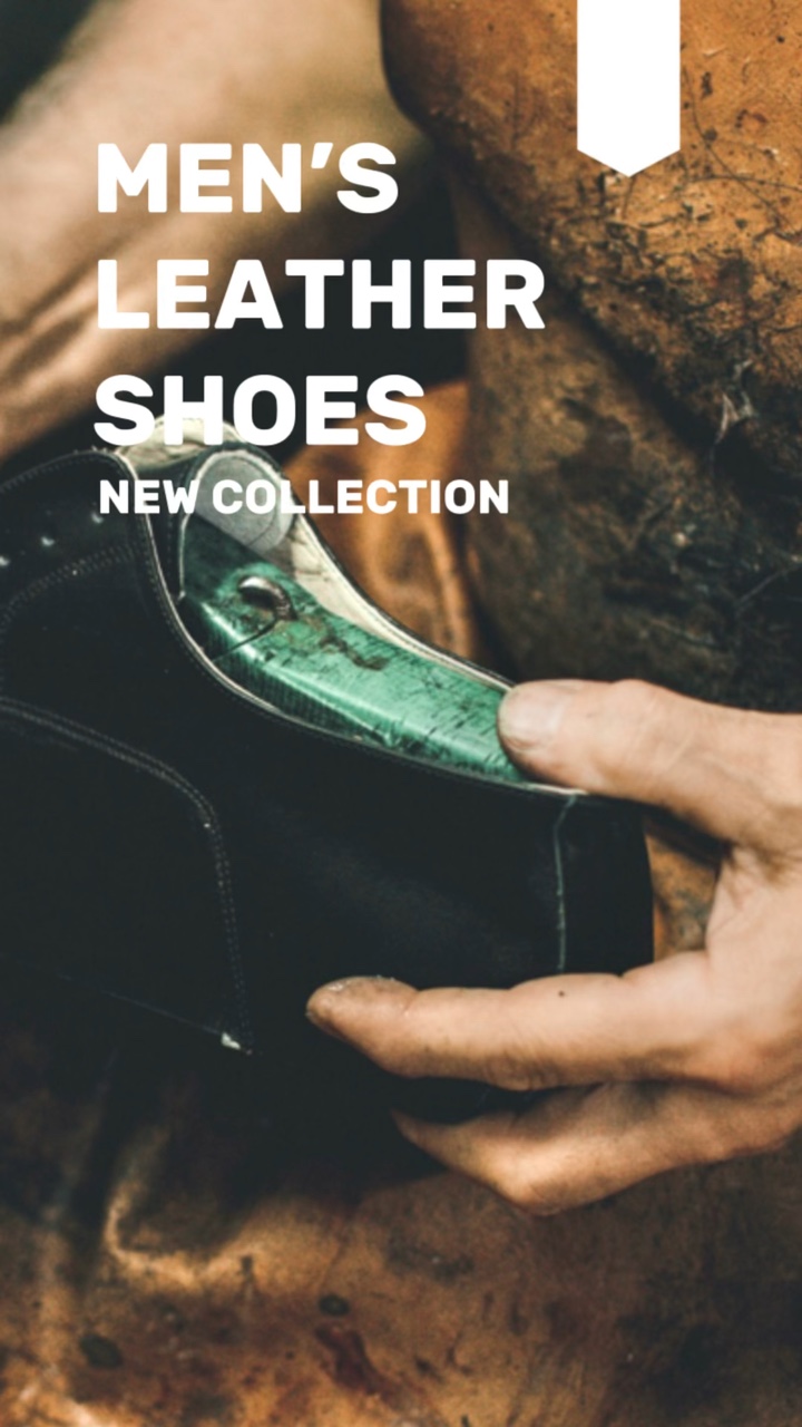 Sapatos de couro para homem