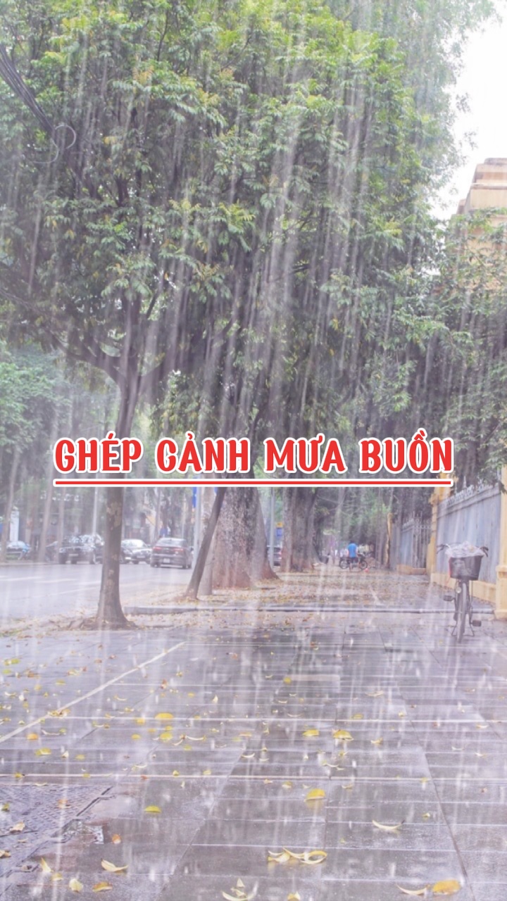 Ghép Cảnh Mưa Buồn