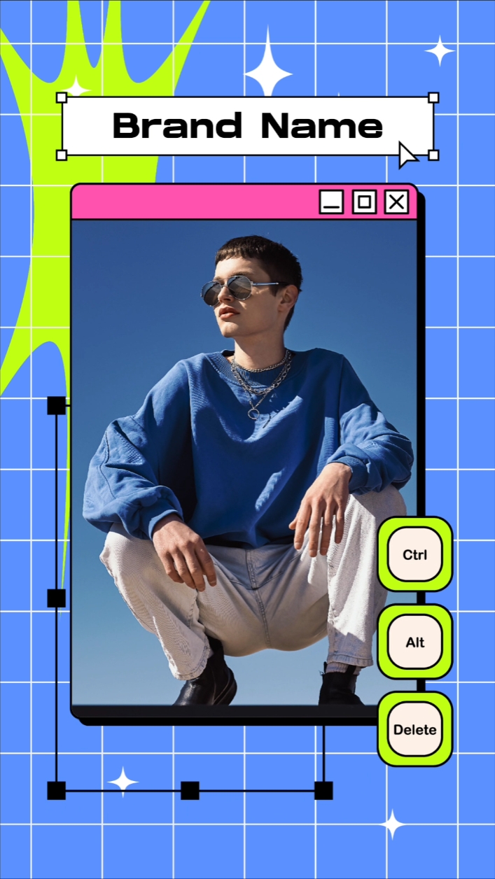 Vêtements cool à la mode soldes d'été dans un style pop