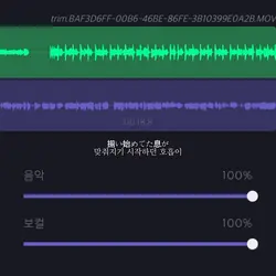 나이트댄서 반주제거