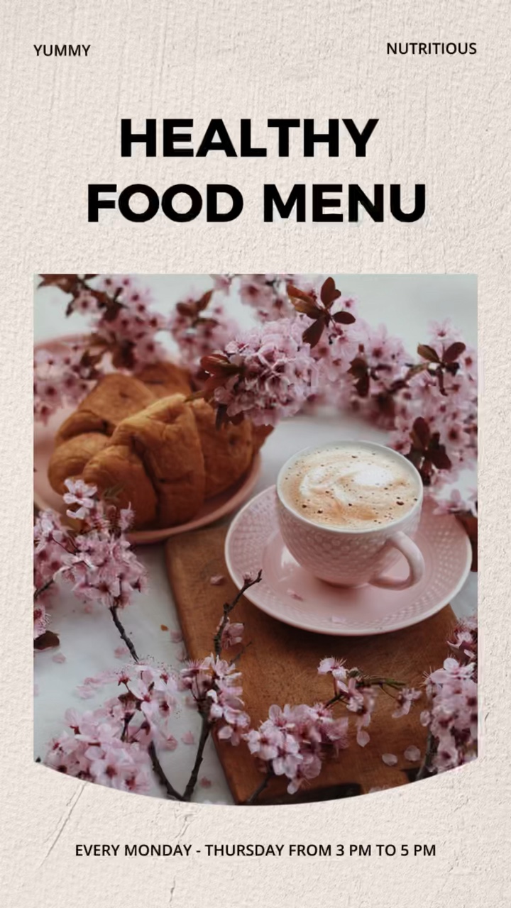 Menu alimentaire rétro sain