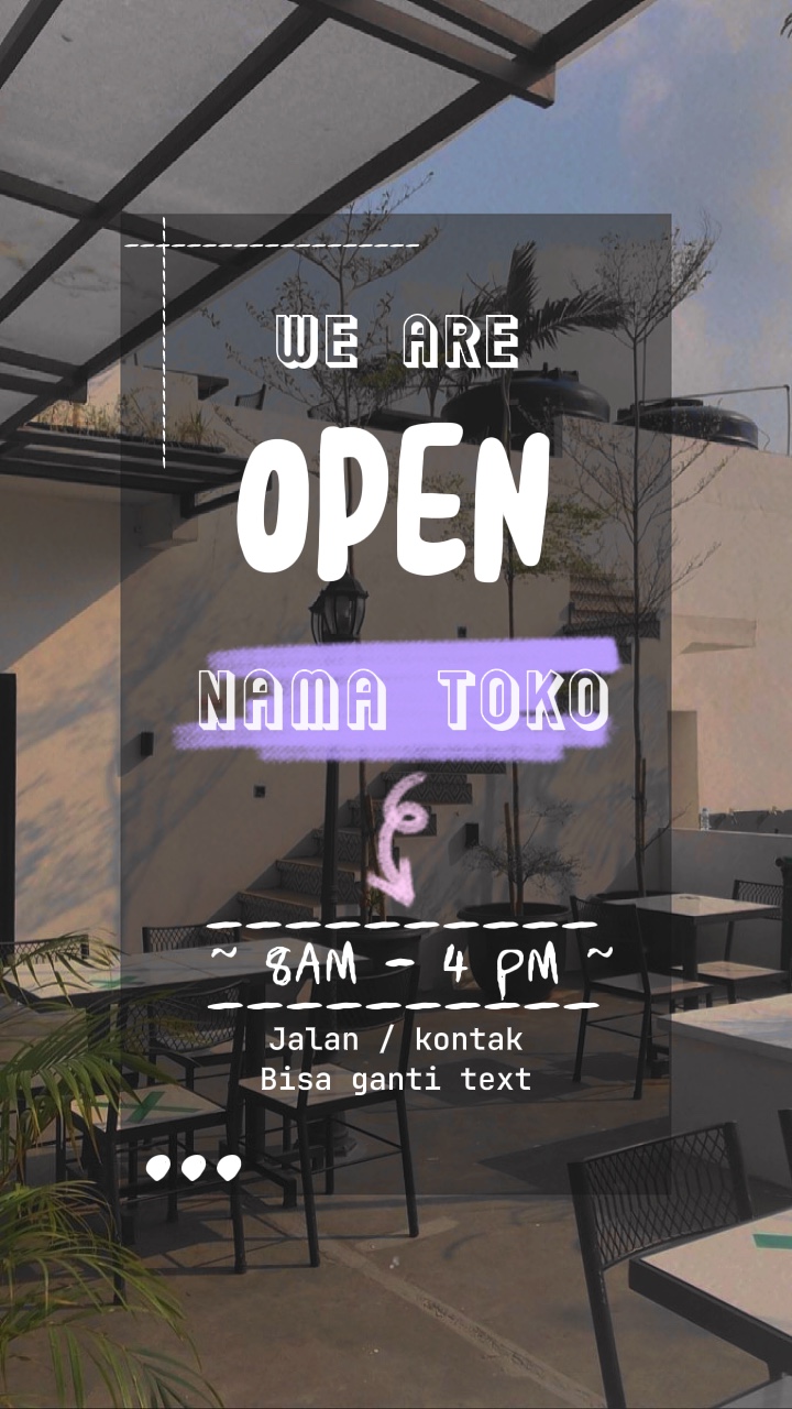 We are open