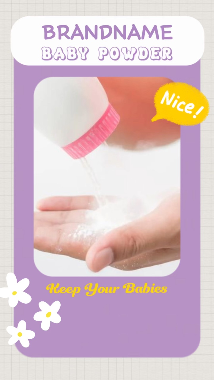 Promoção de leite em pó para bebês em um estilo fofo minimalista
