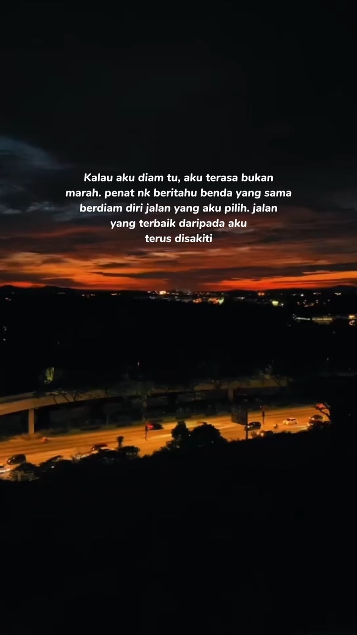 Diam Bukan Marah 😔 