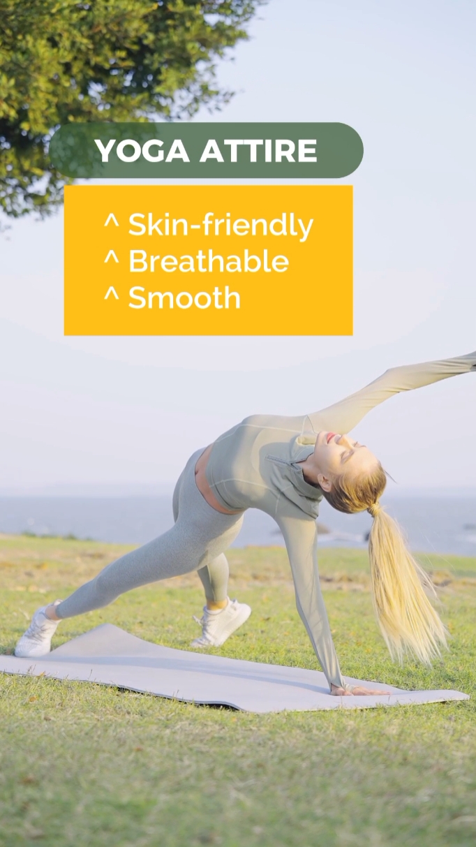 Affichage des arguments de vente pour les vêtements de yoga