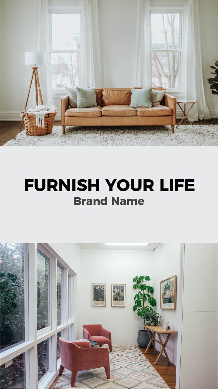 Home Furniture Display Minimalist Style Promotion