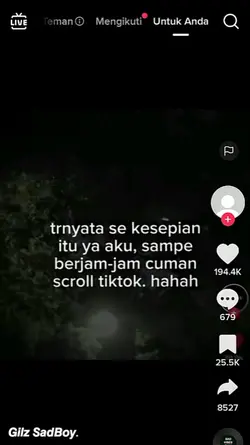se kesepian nya smpe