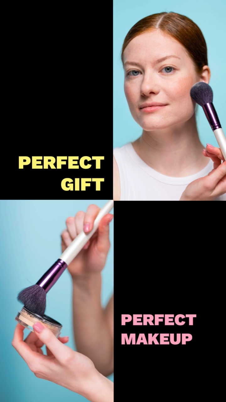 Affichage et image de marque des pinceaux de maquillage