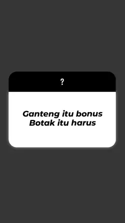 botak itu harus