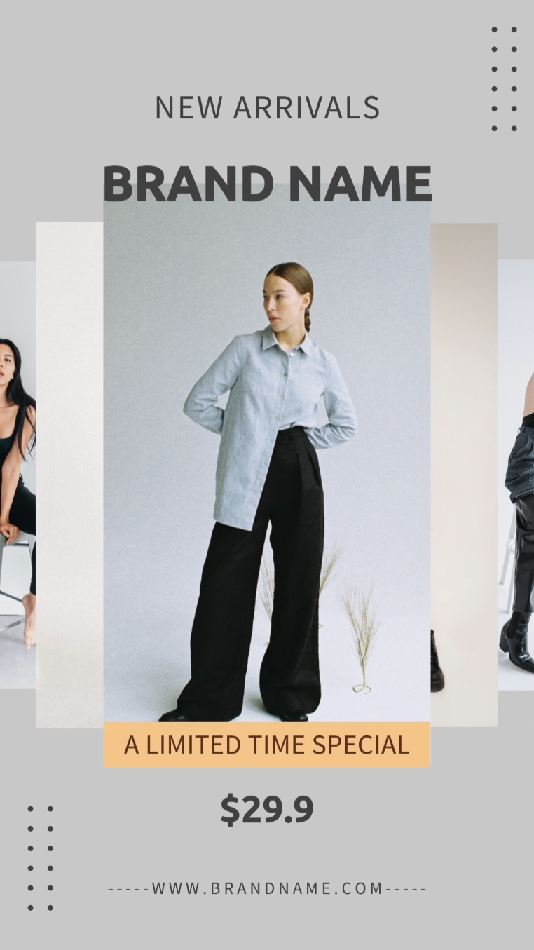 Kleidungsdisplay im Vogue-Stil