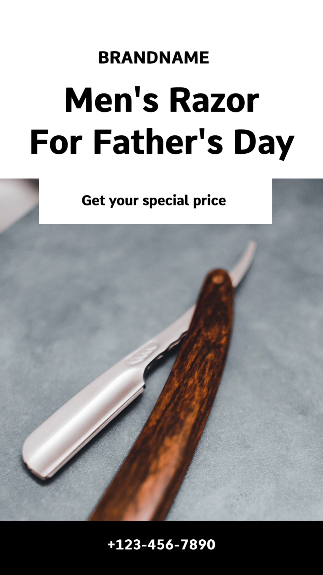 Maquinilla de afeitar para hombres Promoción del día del padre